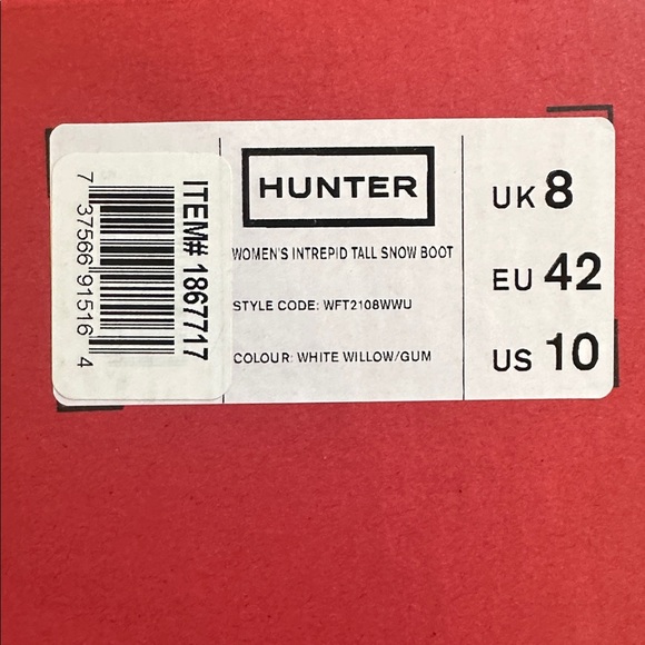 Hunter White Willow Tall Snow Boots - Picture 6 of 6